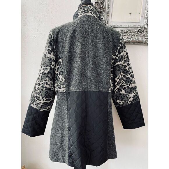 Midnight Velvet Wool Poly Womens Black Jacket Sz XL - Picture 3 of 4